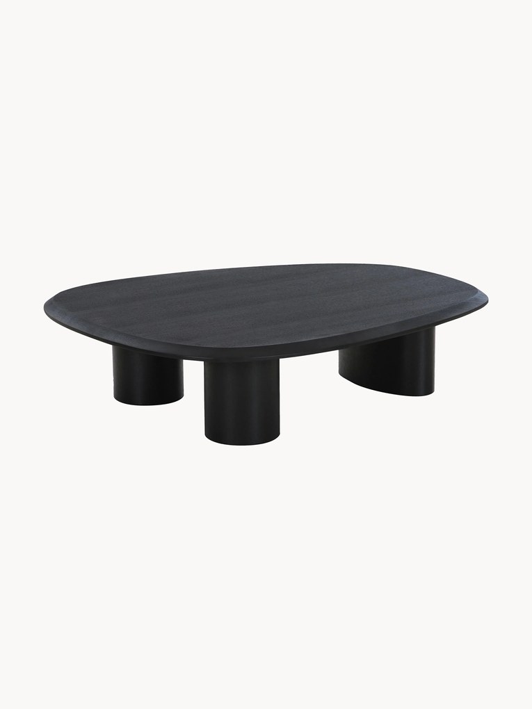 Mesa de centro oval em madeira Tirano