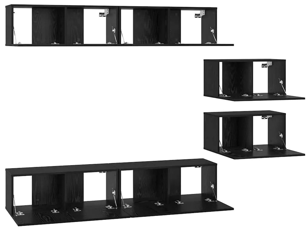 Conjunto de móvel de TV com prateleira Outros com armazenamento com po