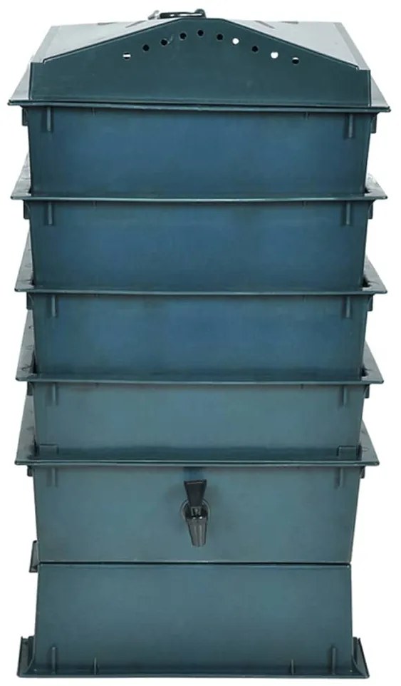 Bandejas para vermicompostagem 4 pcs 42x42x60 cm