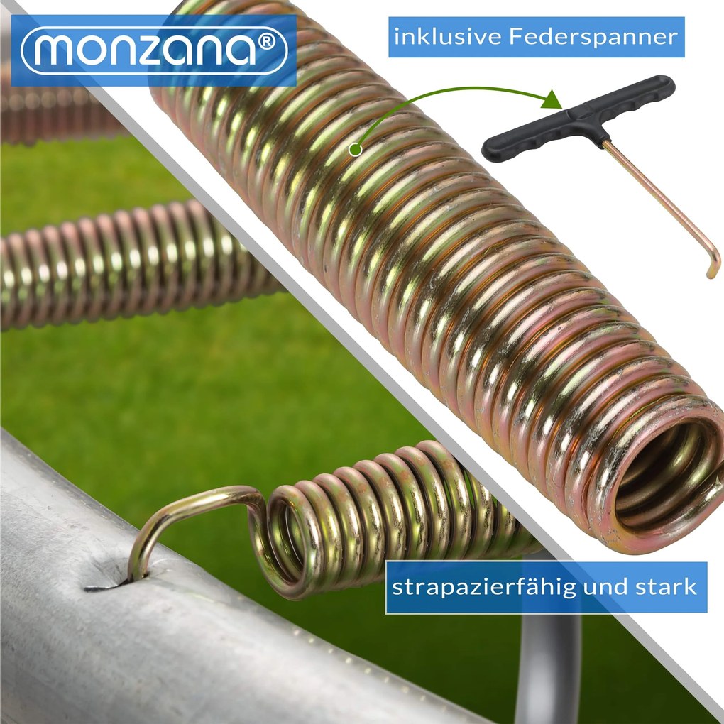 Trampolim Ø244 cm com rede de segurança TÜV Rheinland Azul