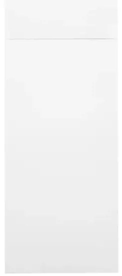 Armário escritório c/ porta deslizante 90x40x180 cm aço branco