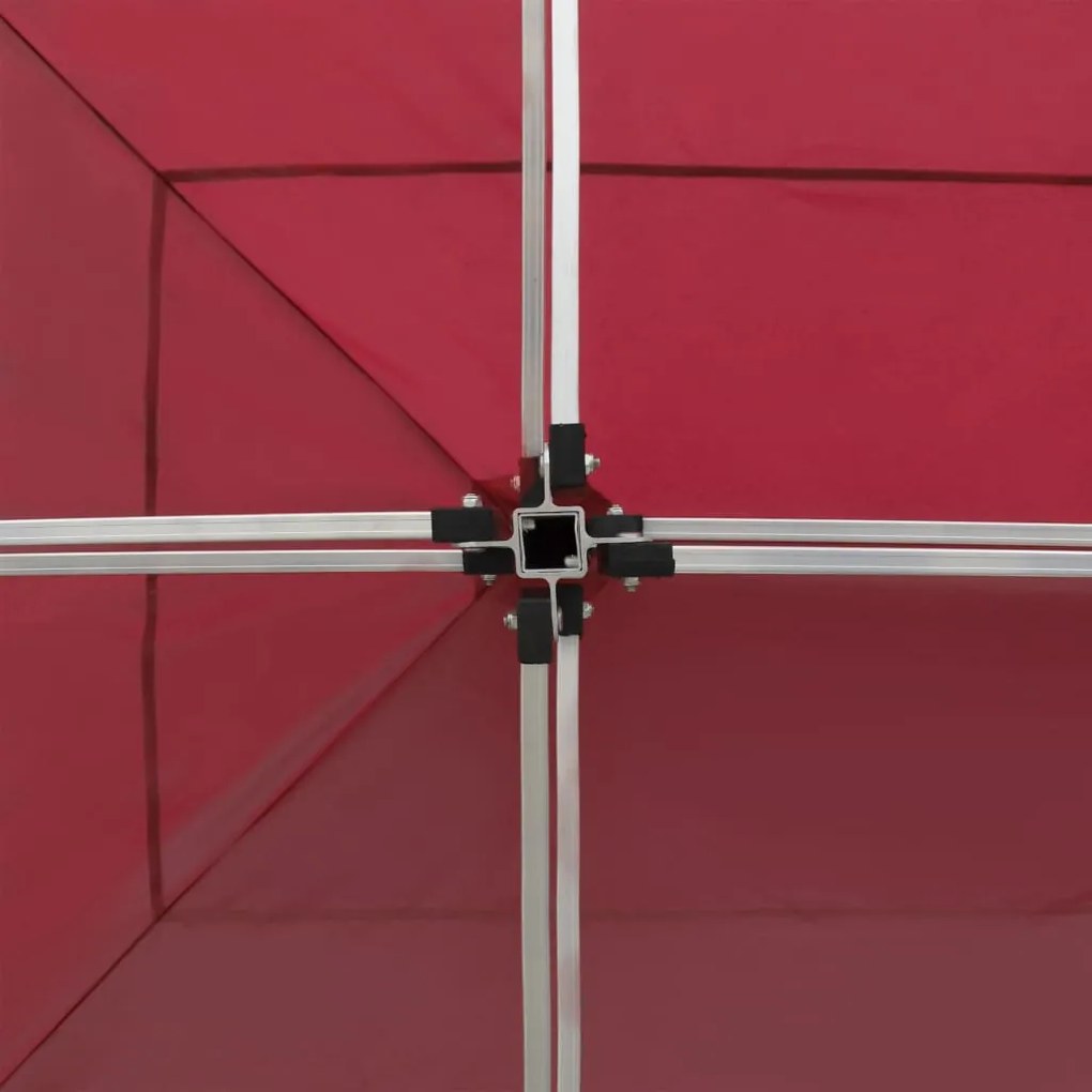 Tenda dobrável prof. para festas alumínio 6x3 m vermelho tinto