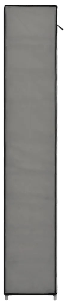 Sapateira com cobertura 57x29x162 cm tecido cinzento