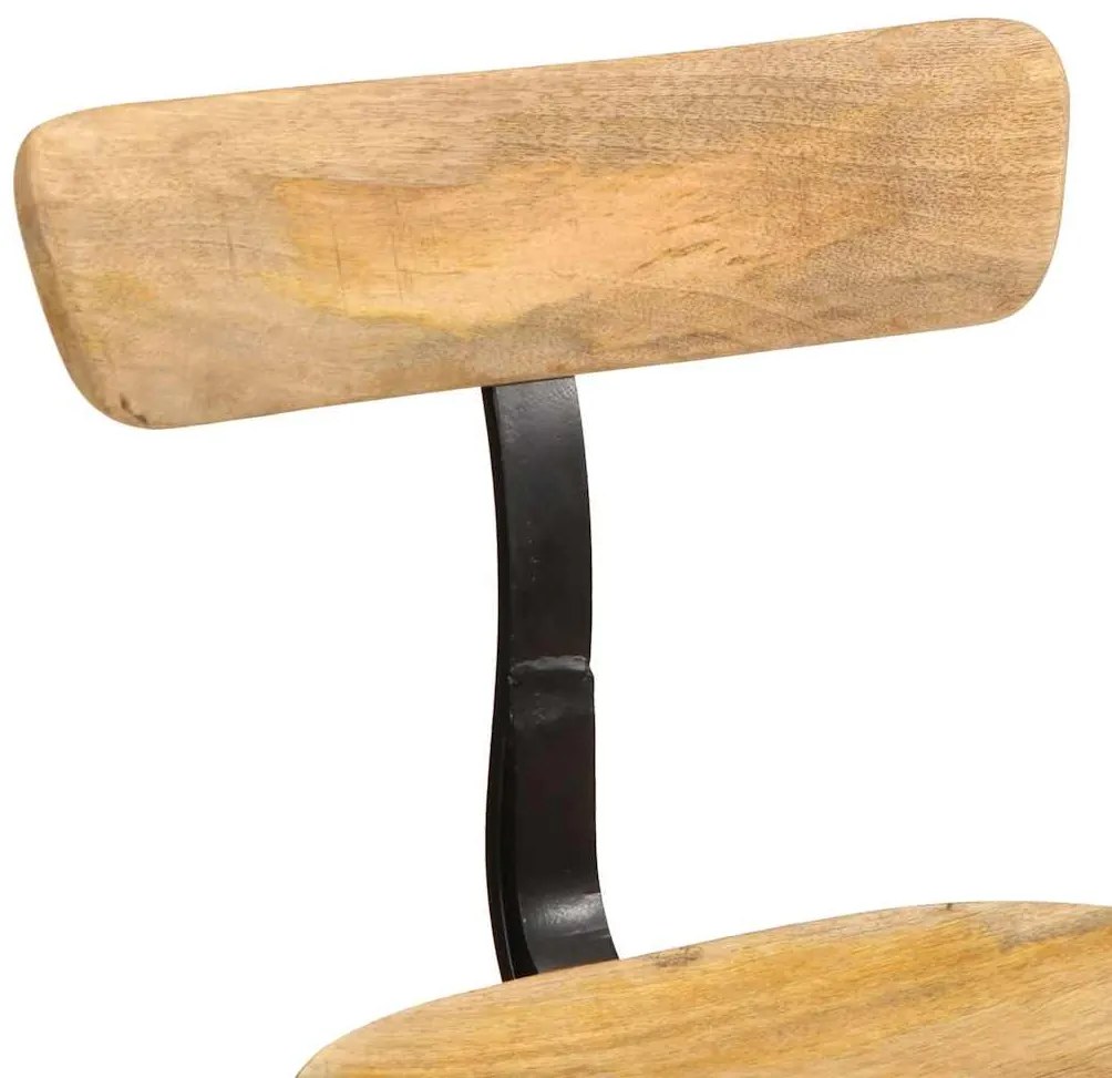 Bancos de bar 2 pcs 49x43x79 cm madeira de mangueira maciça