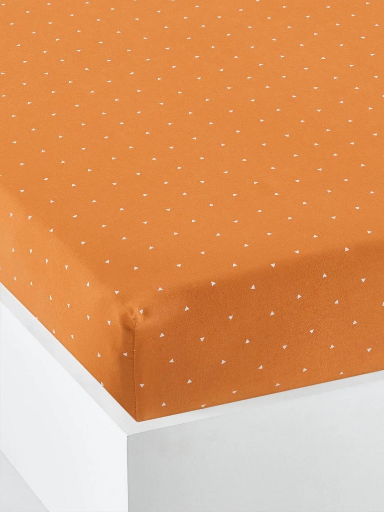 Lençol-capa Pequeno Nómada castanho medio estampado
