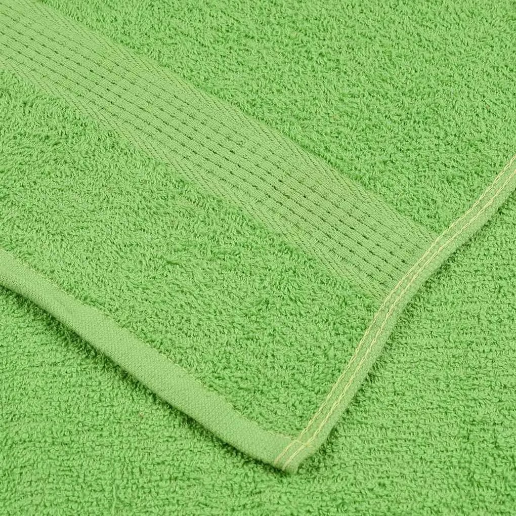 Toalhas de bidé 4pcs 30x50cm 360 gsm 100% algodão verde maça