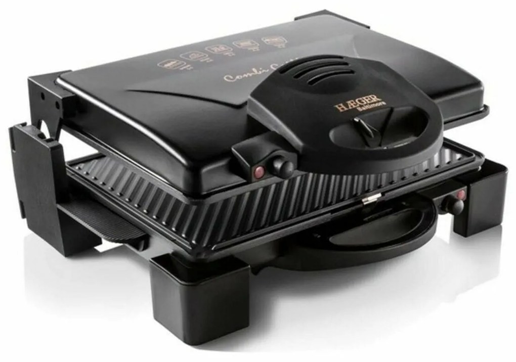 Grill Haeger GR-190.008A 1900W Preto Aço inoxidável
