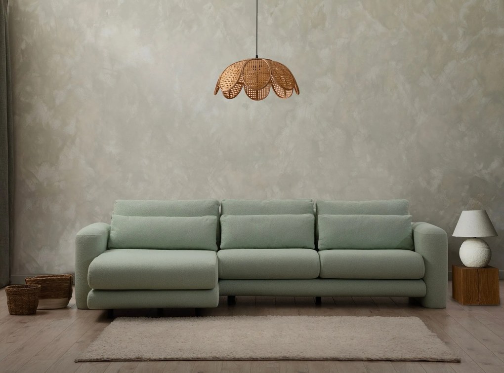 Sofá de Canto Lily – Verde – 290 x 165 cm