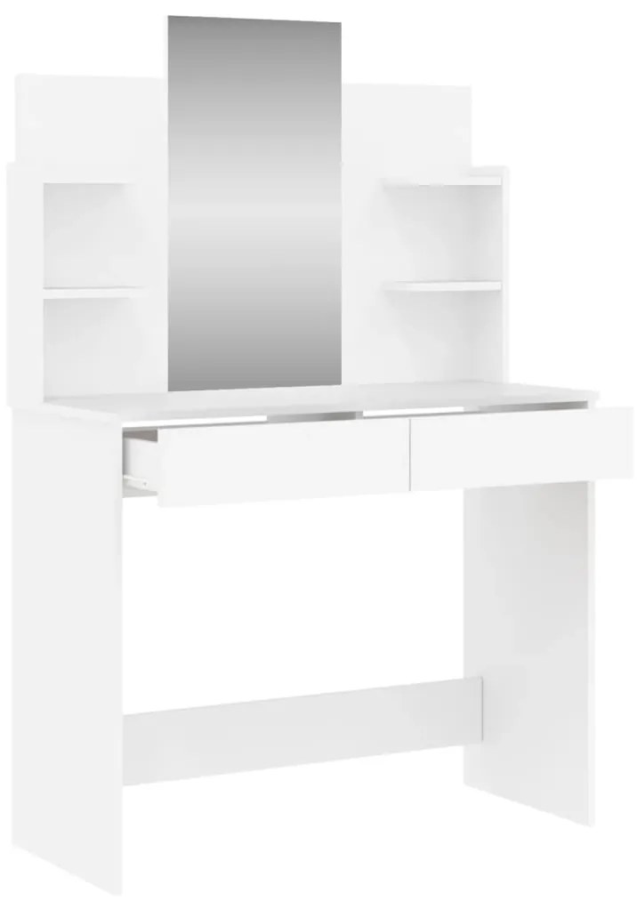 Toucador com espelho 96x39x142 cm cor branco