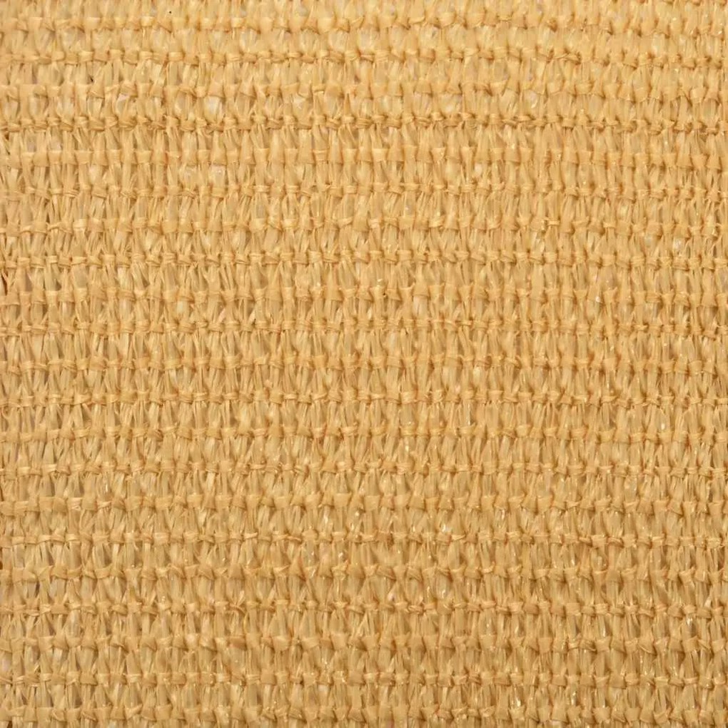 Para-sol vela triangular 160 g/m² 3,6x3,6x3,6 m PEAD areia