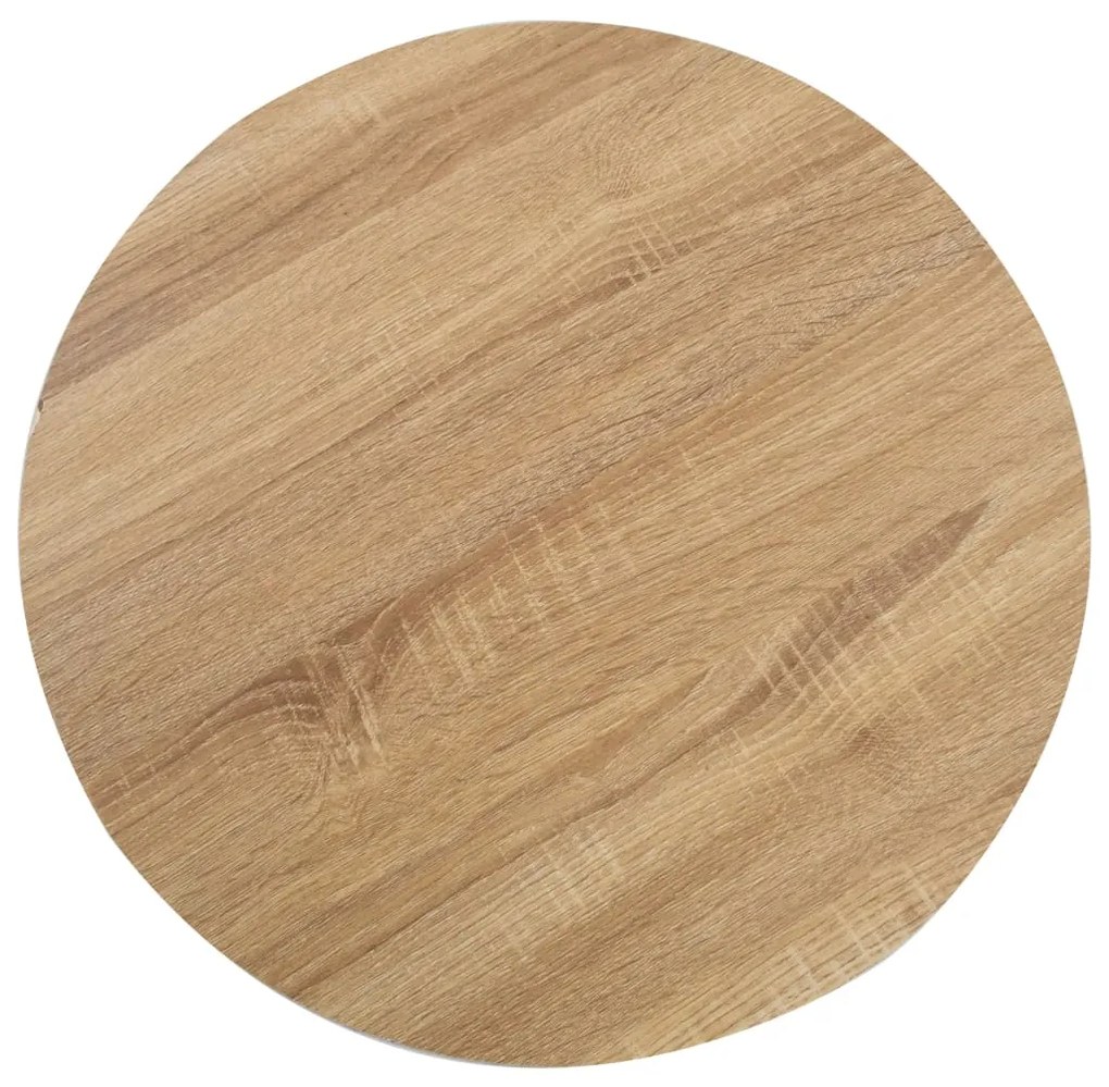 Mesa bistrô 50 cm MDF castanho-claro