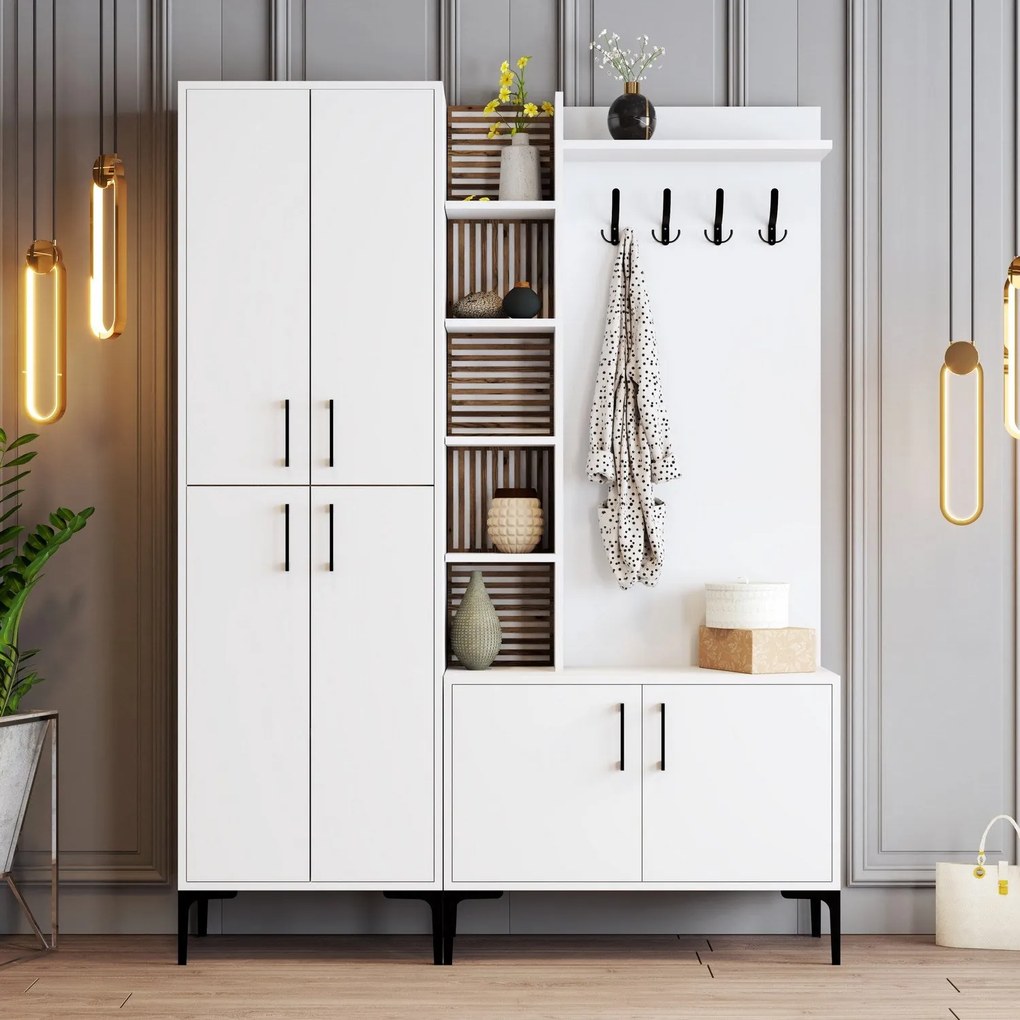 Hall Stand Viyana DA – Branco – 150x200x35 cm