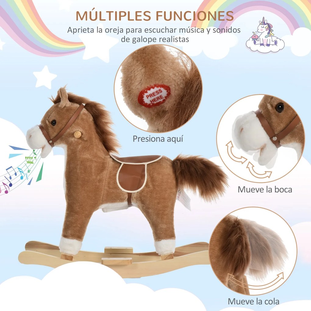 Cavalo de balanço para crianças acima de 36 meses Brinquedo de balanço