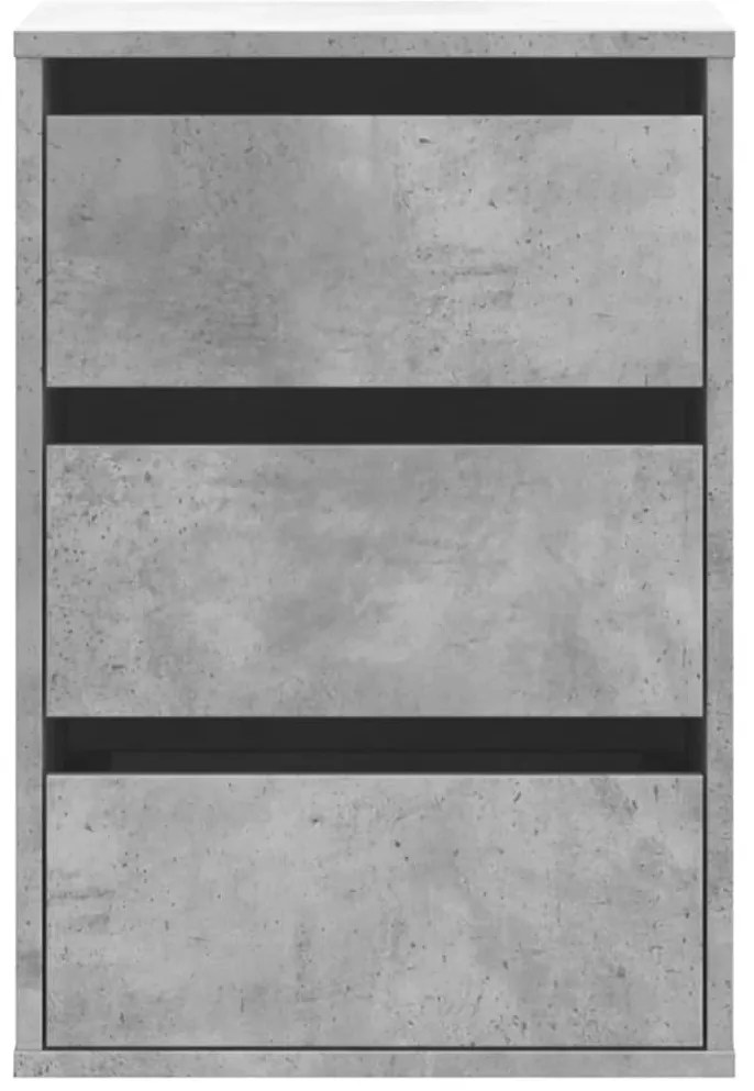 Cómoda 40x41x58 cm derivados de madeira cinzento cimento