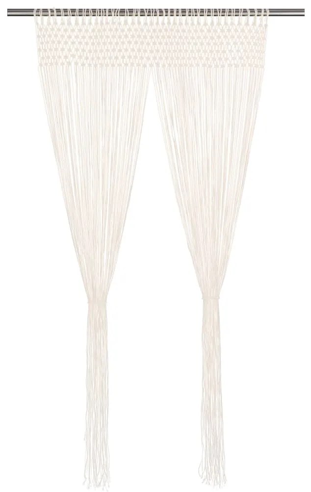Cortina macramé 140x240 cm algodão