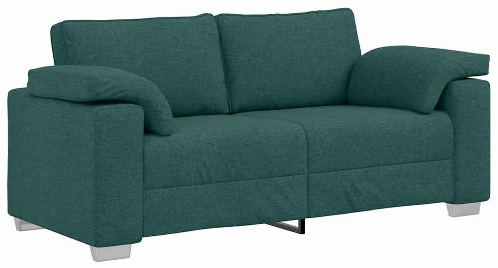 Sofá Loveseat Verde Escuro 140cm Tecido
