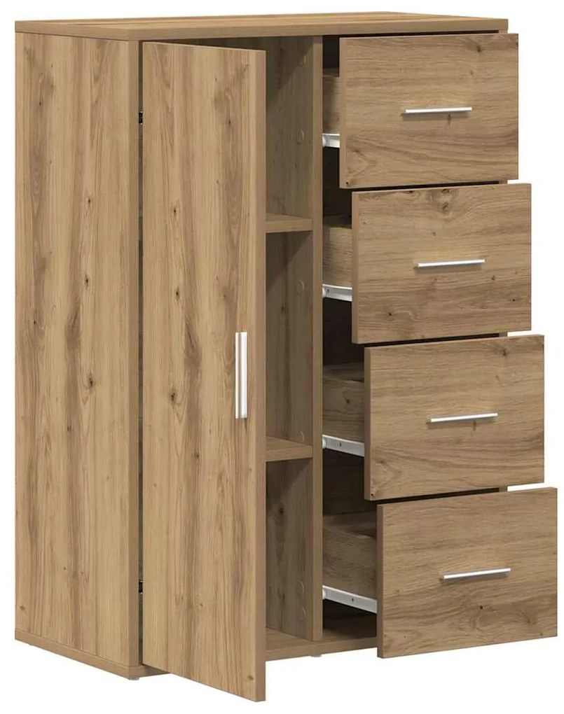 Sideboard vidaXL Artisan Carvalho 60x31x84 cm Madeira de engenharia