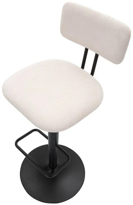 CONJUNTO DE 2 BANCOS DE BAR COM ELEVAÇÃO 41X47,5X85-106,5 (ASSENTO CM 61-83 CM) BRANCO