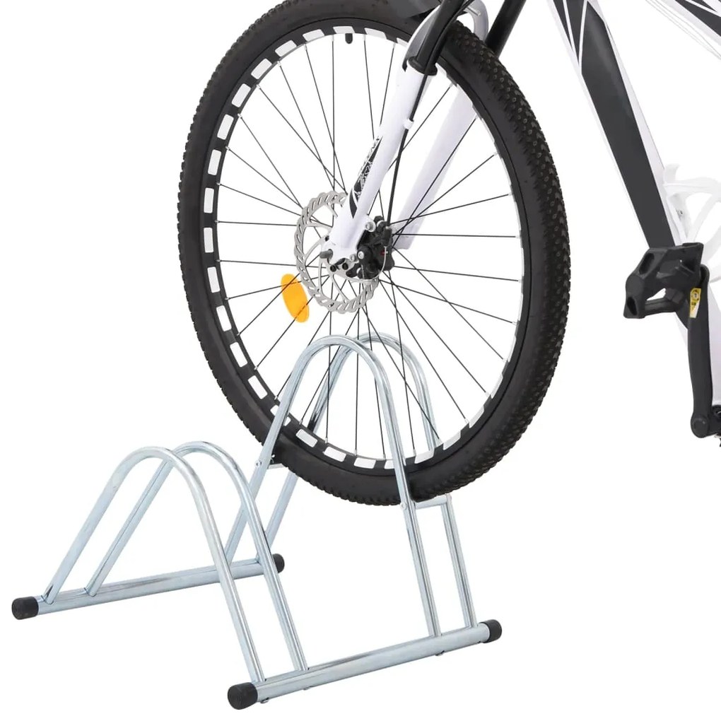 Suporte independente para 2 bicicletas aço galvanizado