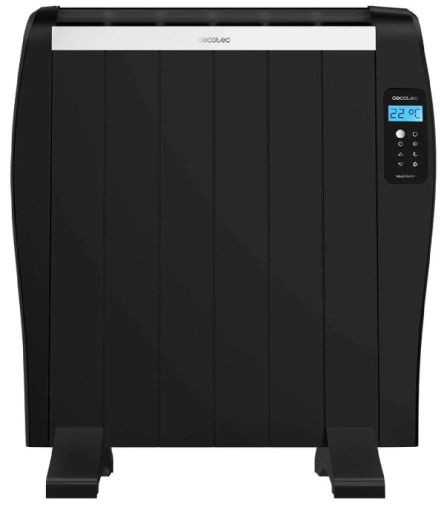 Aquecedor Emissor térmico ReadyWarm 1200 Thermal Preto 6 elementos e 900 W, ecrã LCD, controlo remoto, temporizador programável