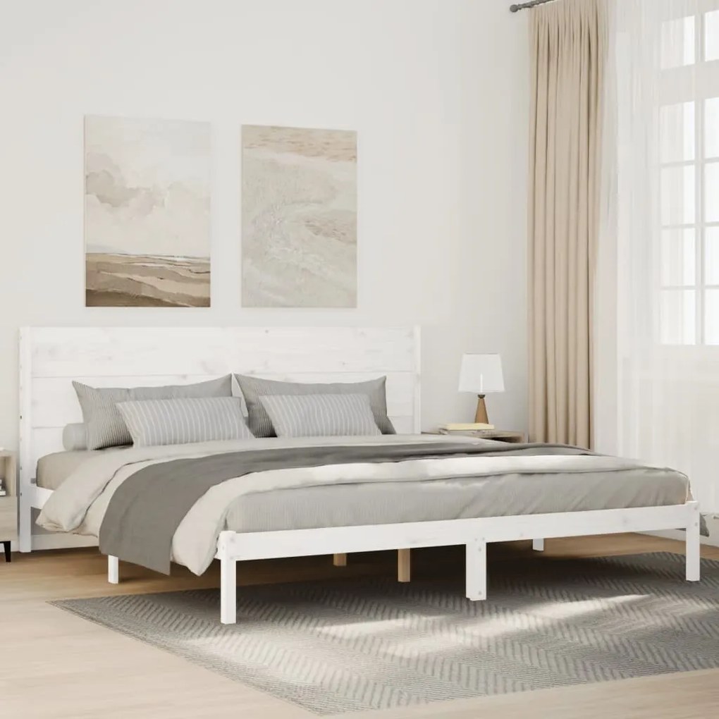 Cama extra longa sem colchão 140x220 cm madeira maciça