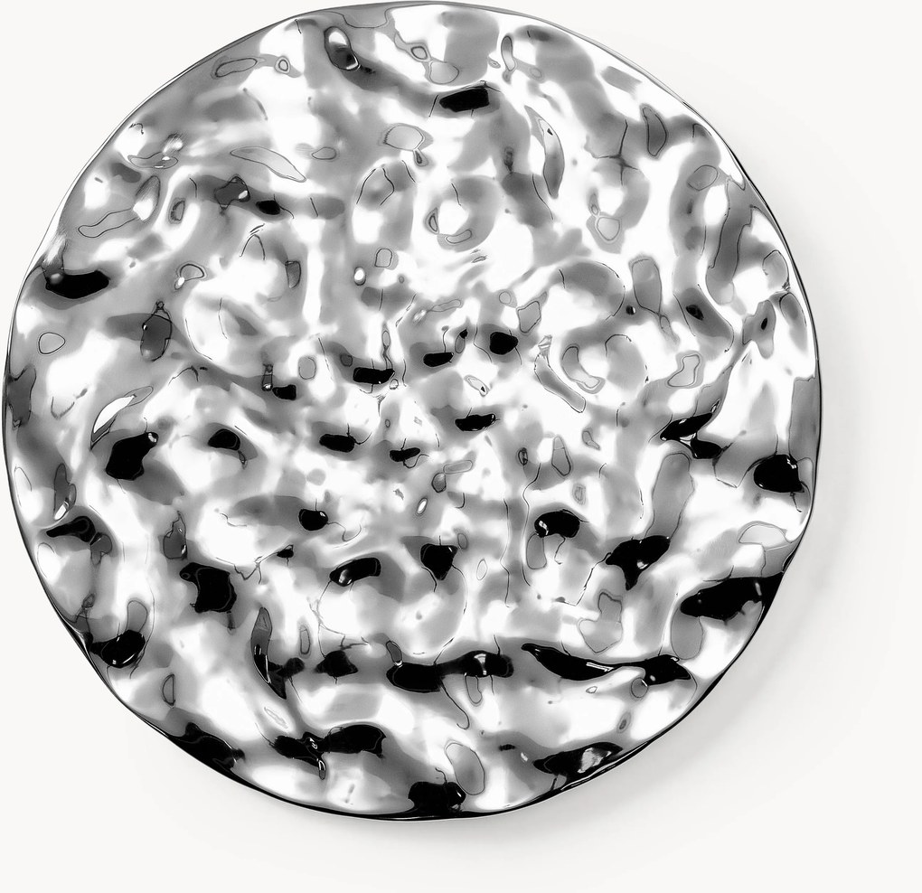 Objeto de parede com superfície martelada Splash, Ø 100 cm