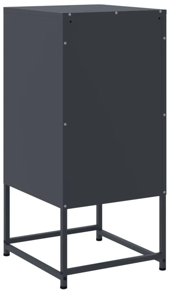 Mesa de cabeceira 36x39x78 cm aço antracite