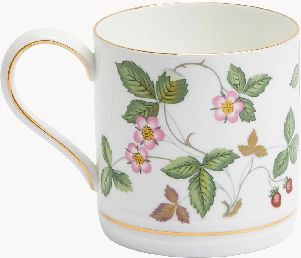 Caneca em Fine Bone China Wild Strawberry