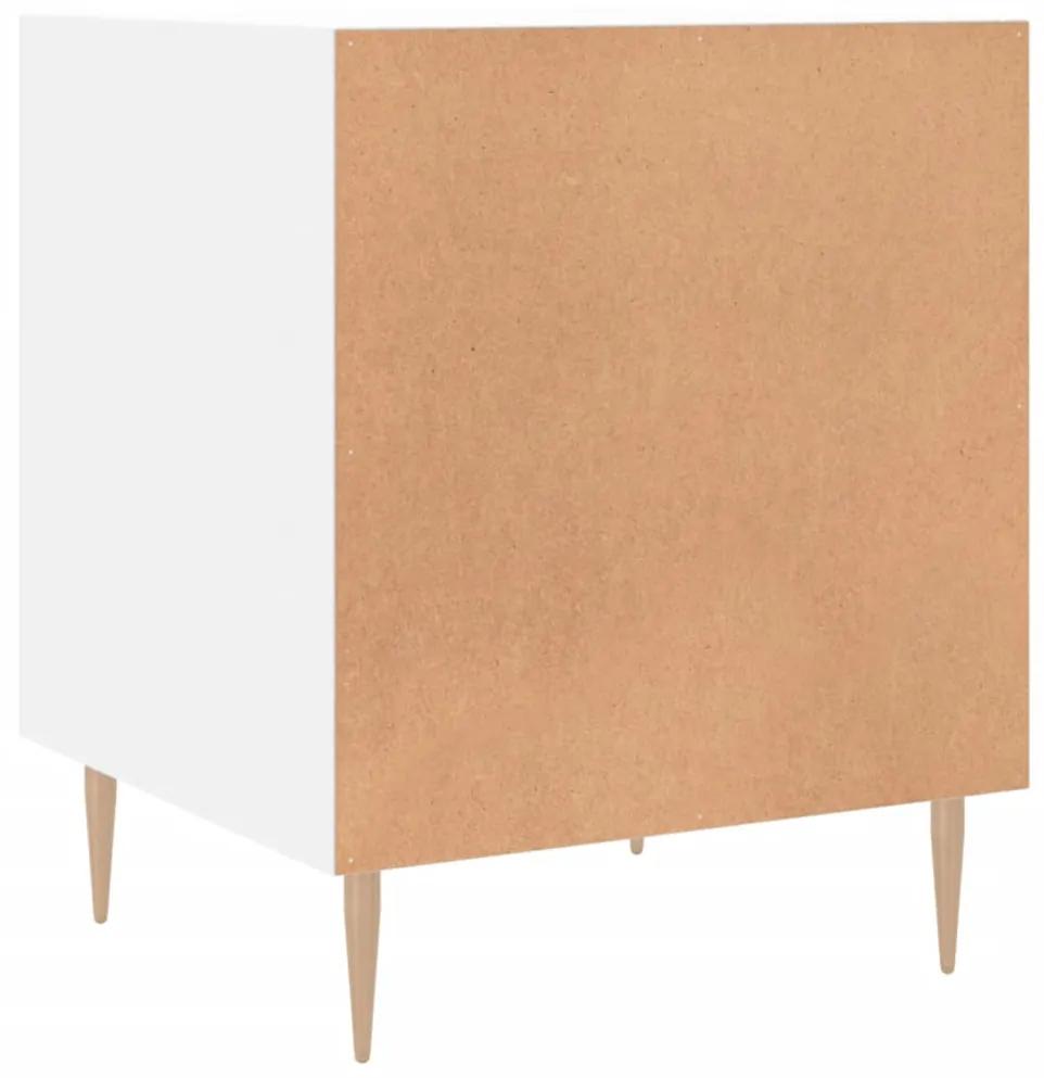 Mesa de cabeceira 2 pcs 40x40x50 cm derivados de madeira branco