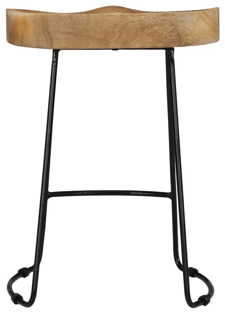 Bancos de bar Gavin 2 pcs madeira mangueira maciça