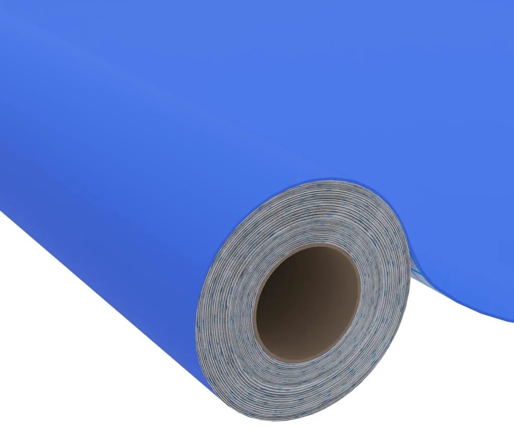 Autocolante para móveis 500x90 cm PVC azul brilhante