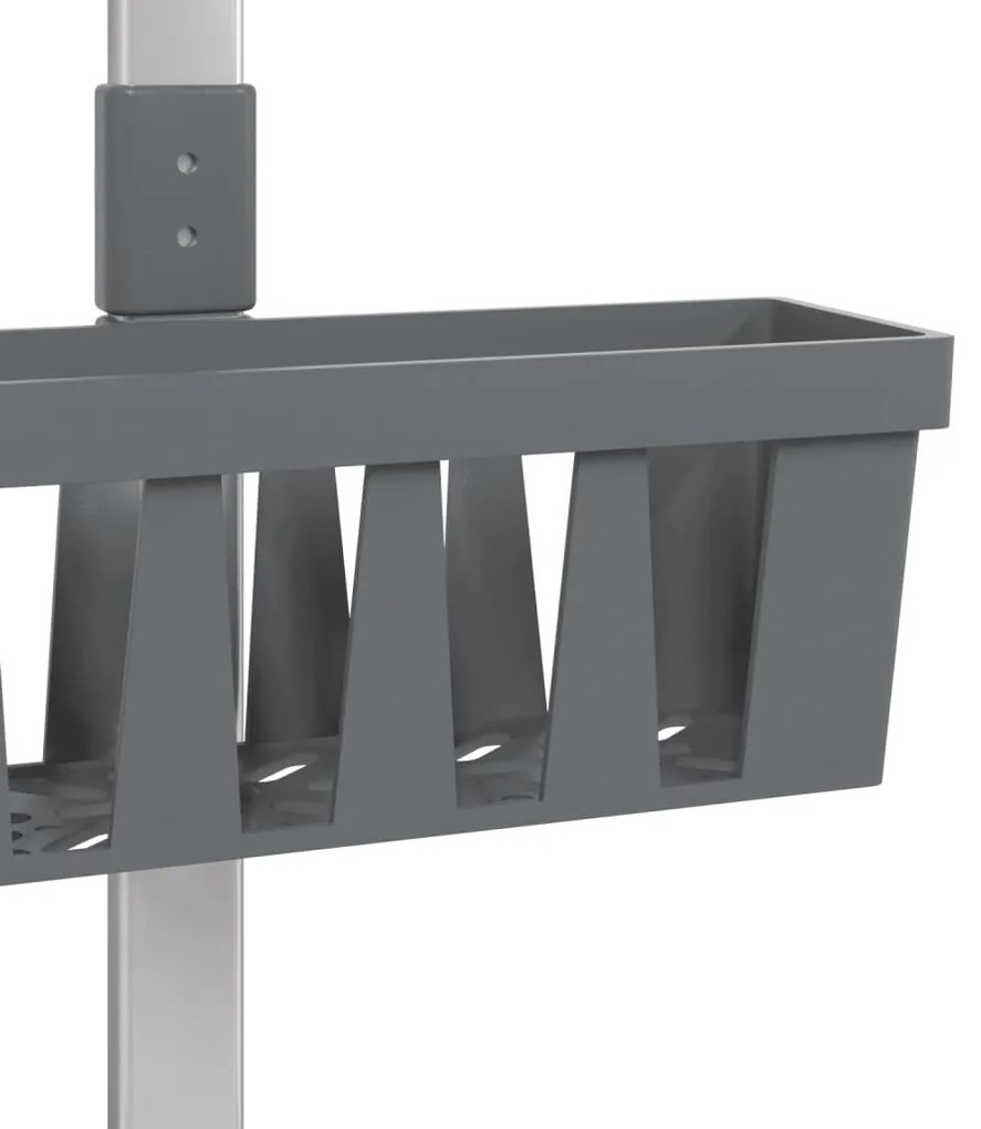Unidade de prateleiras para chuveiro 30x15x (67-105)cm alumínio