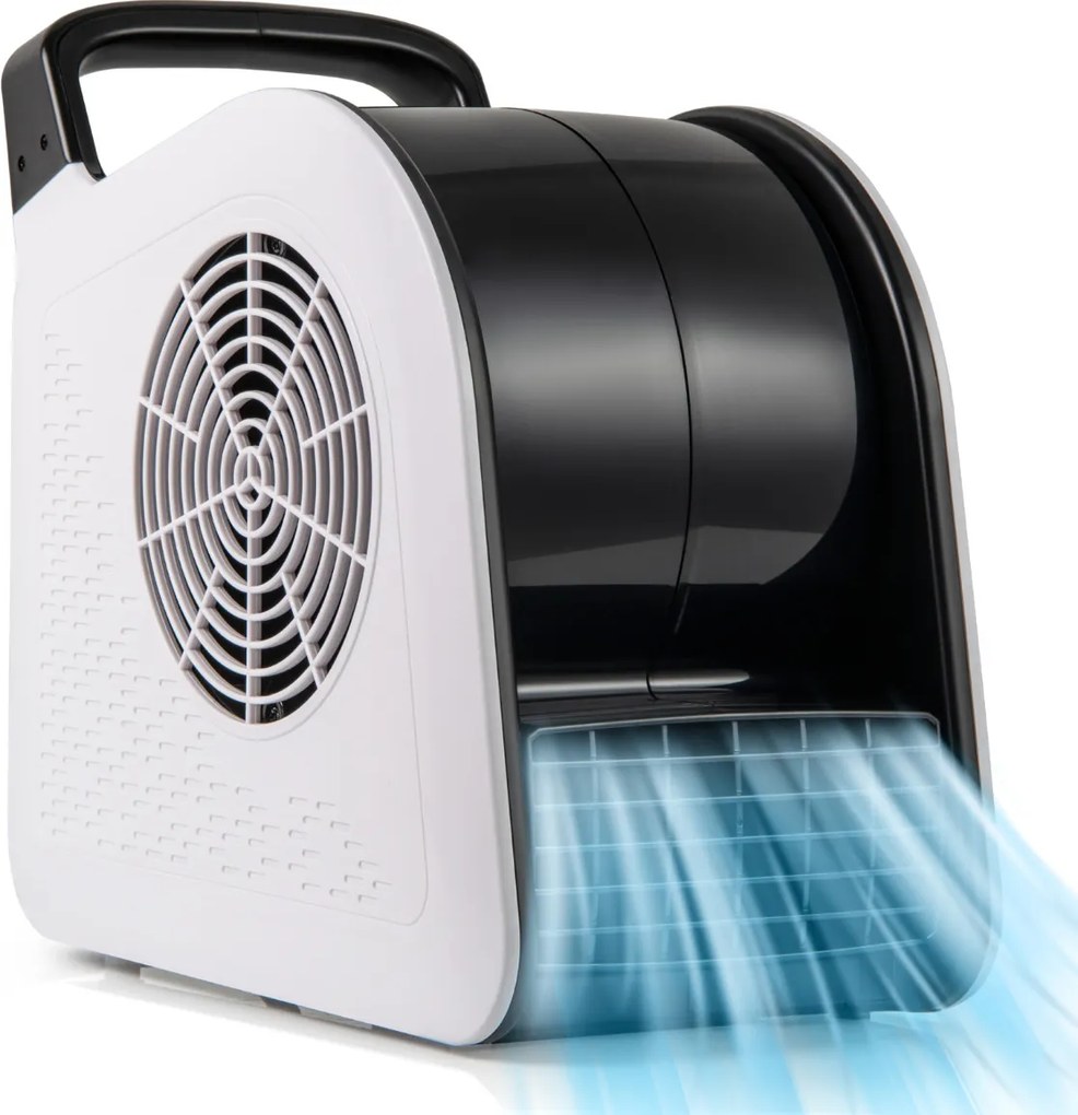 Ventilador de alta velocidade com 3 velocidades e cabeça giratória de 185° para secagem, arrefecimento, ventilação e refrigeração 130W 552 m³/h Preto