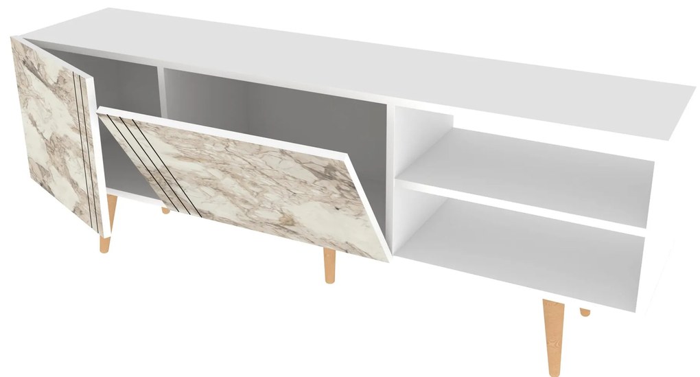 Móvel TV Ronas – Branco – 160 cm x 35 cm x 38,6 cm