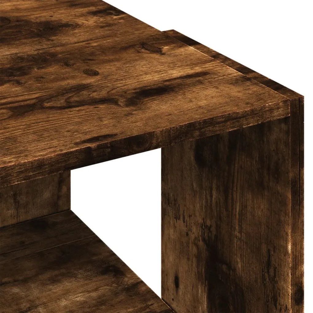 Mesa de centro 89,5x48x30 cm derivados madeira carvalho fumado