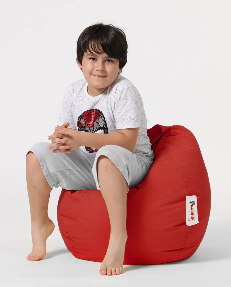 Puff de Jardim Premium Kids – Vermelho – 60x60x25 cm | Tribo Home