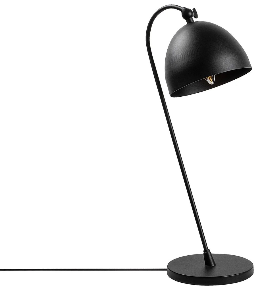 Candeeiro de Mesa Acuka – Preto e Dourado – 18 x 26 x 54 cm