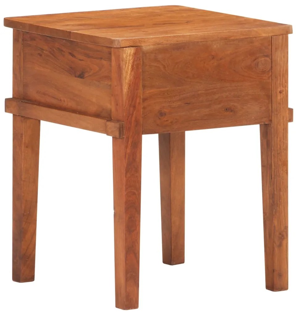 Mesa de cabeceira 40x40x50 cm madeira de acácia maciça