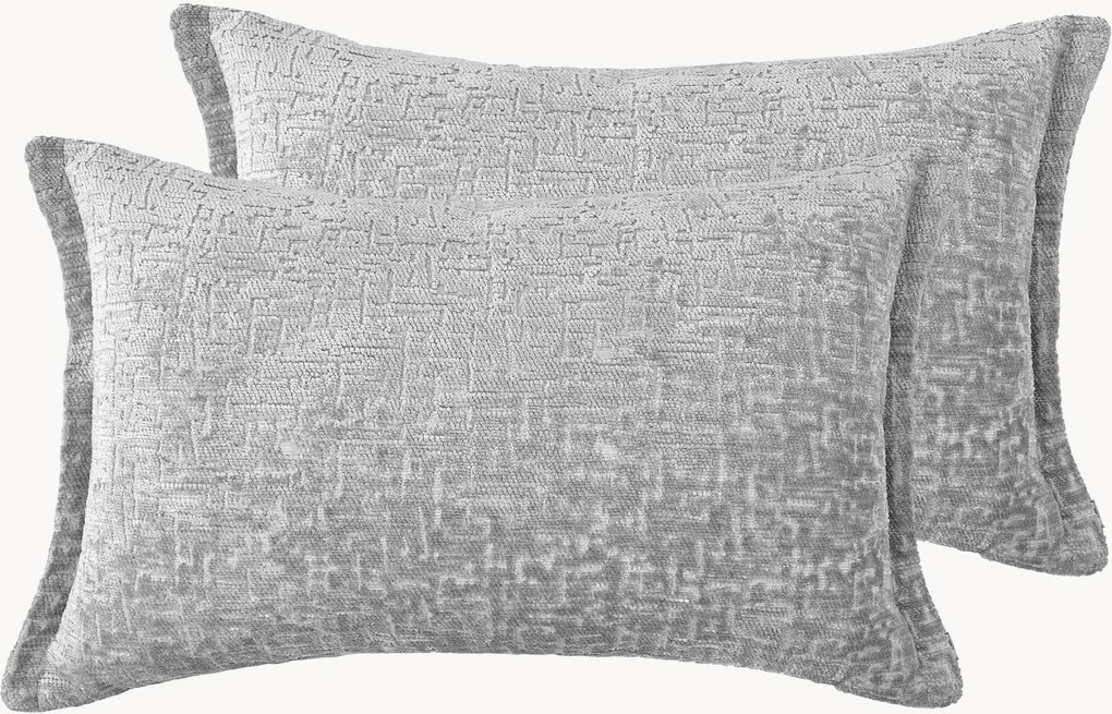 Almofadas em chenille artesanais Orchid, conjunto de 2