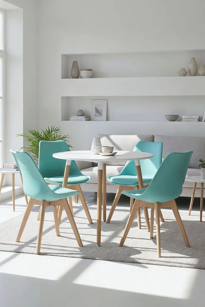 Pack 4 Cadeiras Synk Basic - Água Verde