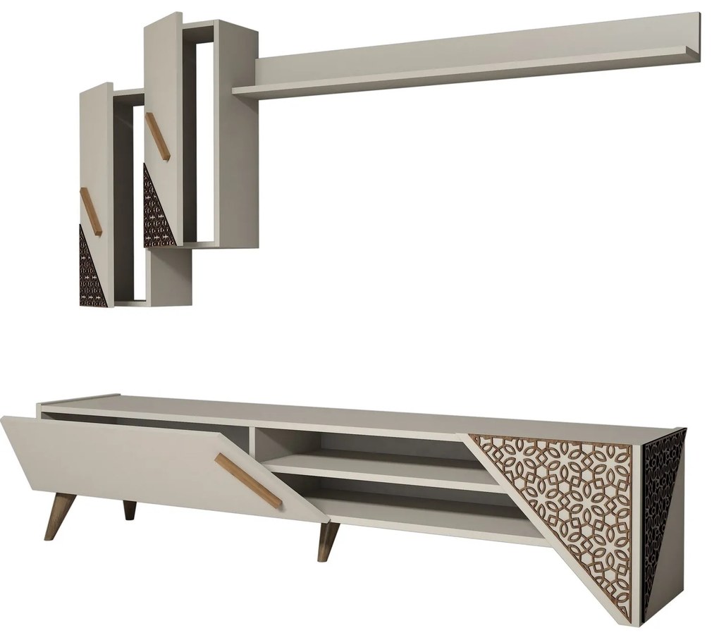 Móvel de TV Beril – Creme – 180x40x37 cm