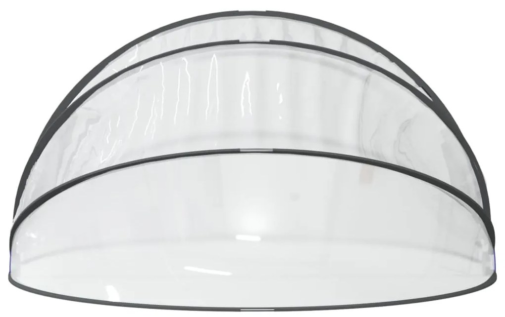 Cúpula de piscina redonda 406x203 cm PVC