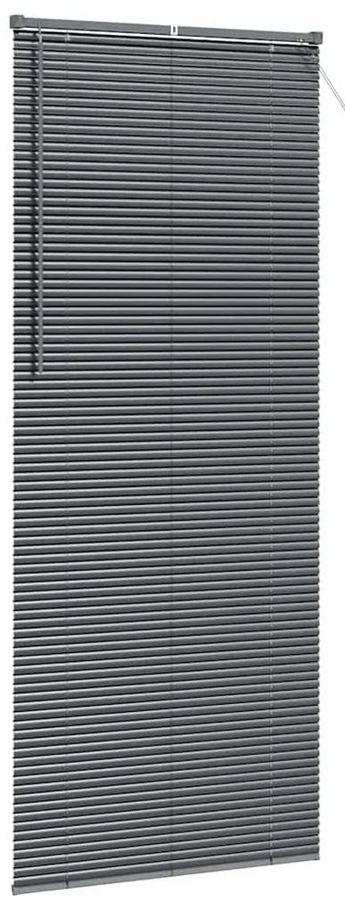 Persiana de Janela Cinzento-escuro 80 x 130 cm Alumínio