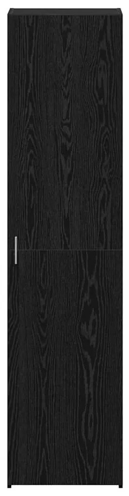 Aparador Carvalho Preto 45x42.5x185 cm Madeira Engenheirada