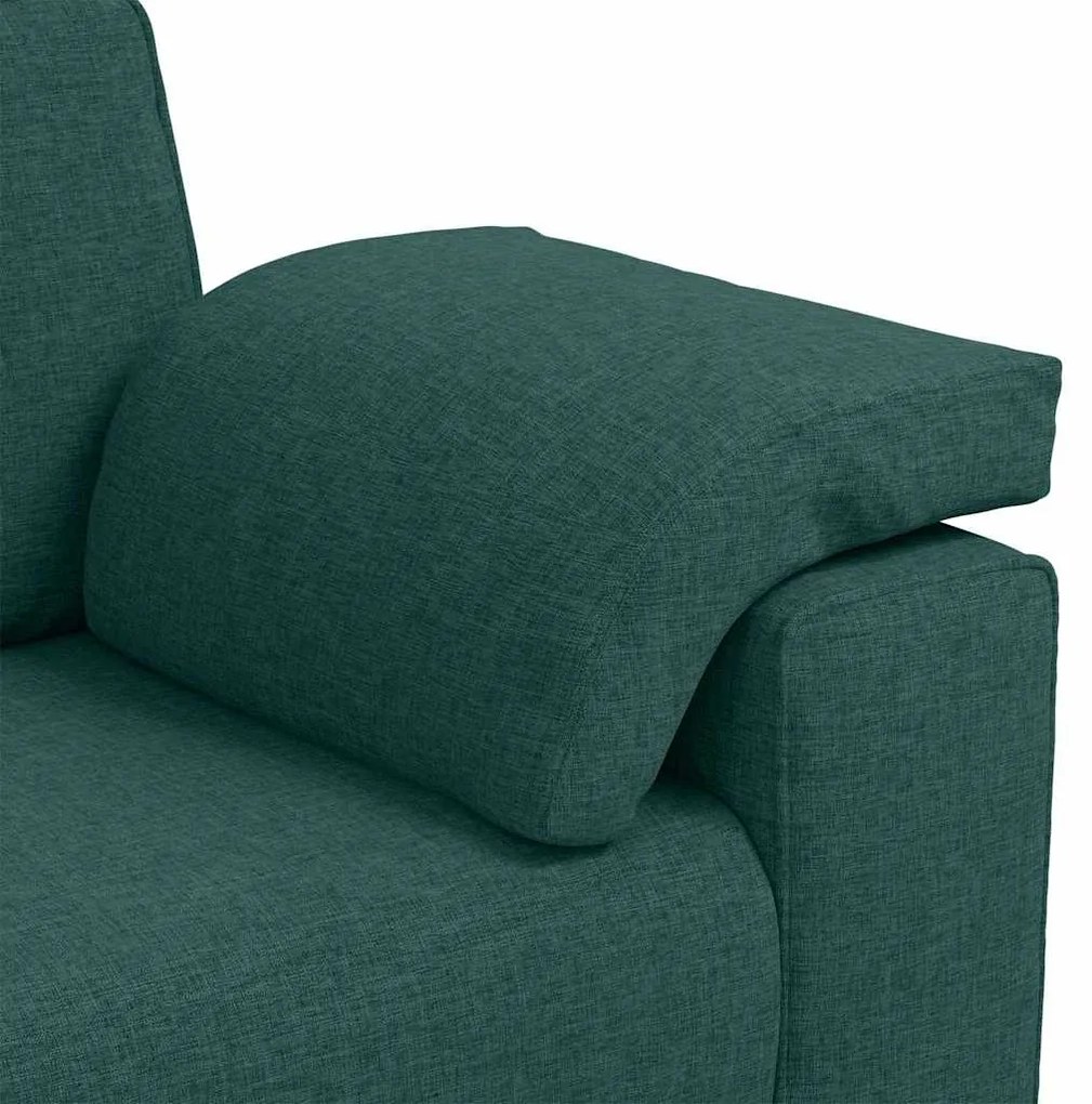 Sofá Loveseat Verde Escuro 140cm Tecido