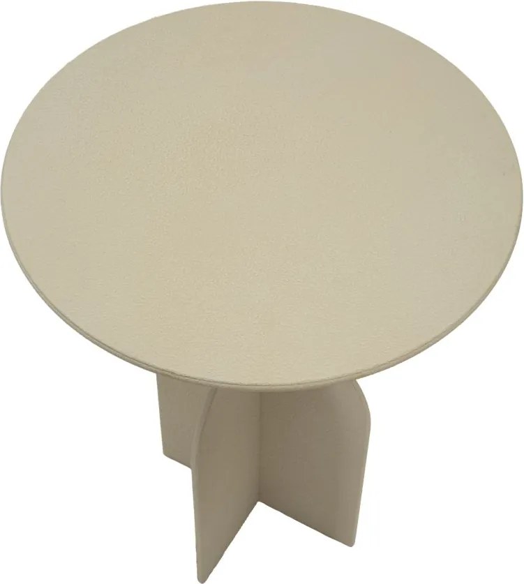 MESA DE CENTRO DUNE Ø 45X58CM CREME