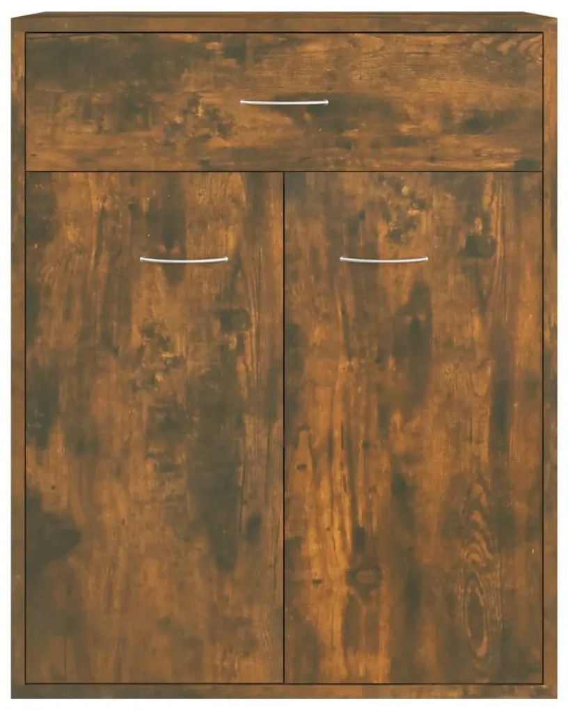 Aparador 60x30x75 cm derivados de madeira cor carvalho fumado