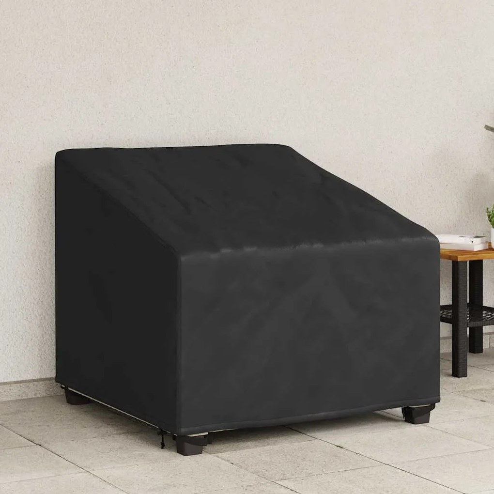 vidaXL Capa de Cadeira de Jardim Preto 90 x 90 x 50 / 75 cm tecido 210D