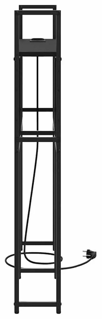 Cabeceira de armazenamento com cabeceira Carvalho preto 100 cm
