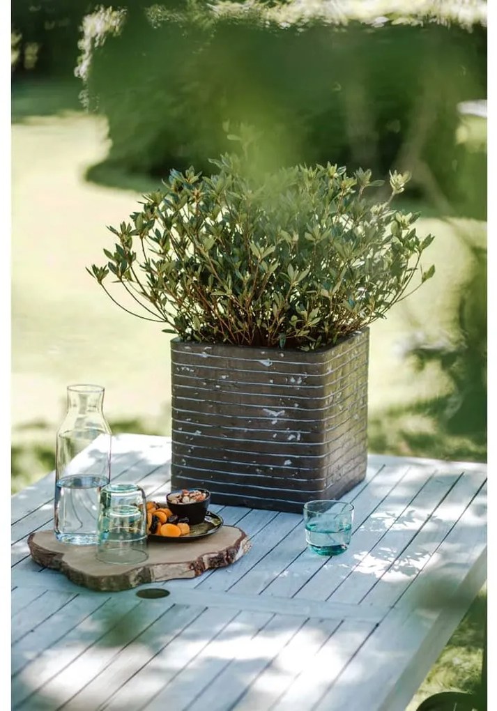 434864 Capi Vaso quadrado Nature Row 30x30x30 cm verde-azeitona
